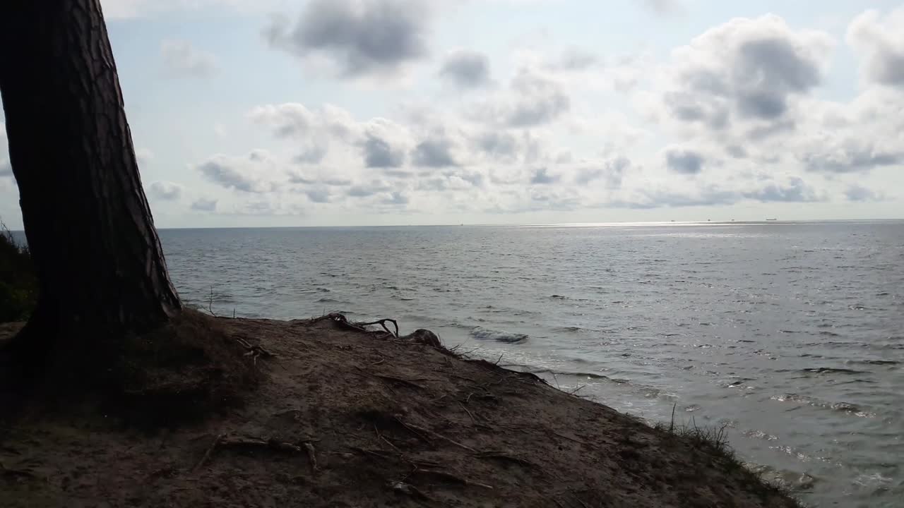 karkle 마을의 klaipeda시 근처 리투아니아의 발트해와 육지 해안의 아름다움