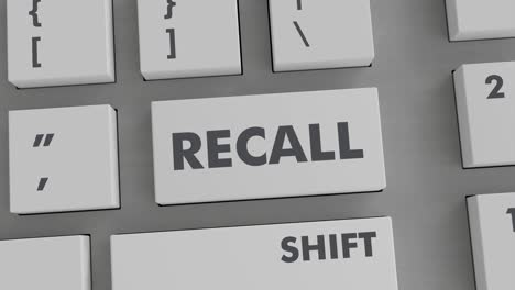 recall button pressing on keyboard