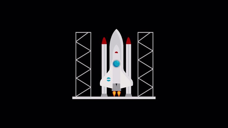 Space Rocket Assembly and Preparation for Launch