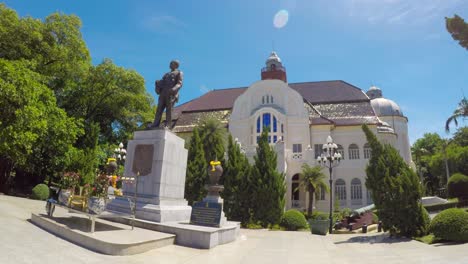 time lapse : phra ram ratchaniwet ( ban pun palace ) , petchaburi province , thailand