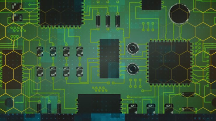 Animazione dell'elaborazione dati su una rete di connessioni