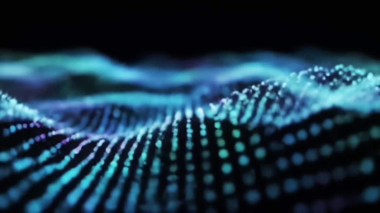 Exploring the Intricate Patterns of Digital Waves: A Stunning Visual Representation of Data Flow Captured in Brilliant Colors and Unique Textures