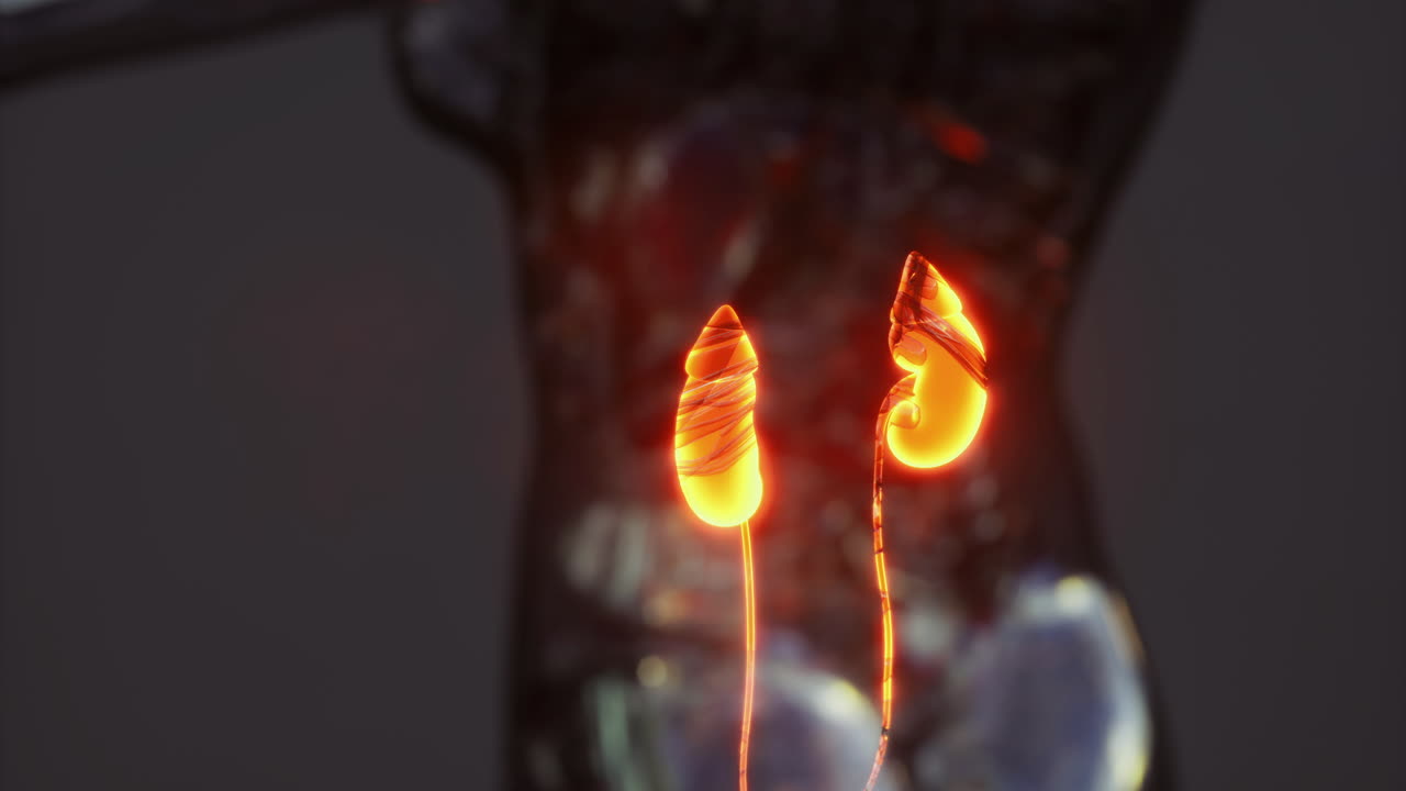 Detailed anatomy of human kidneys showcasing their structure and function