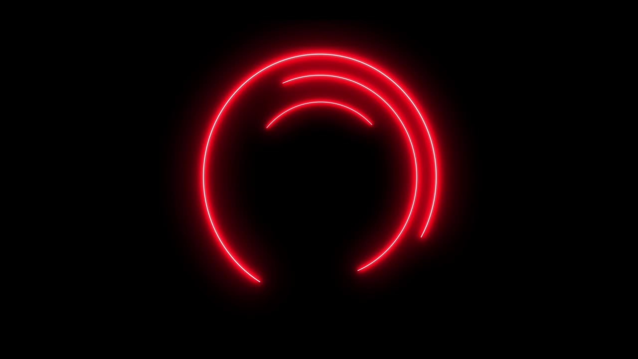 Abstract neon, led square, border. Futuristic colorful render