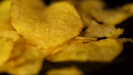 close-up of potato chips