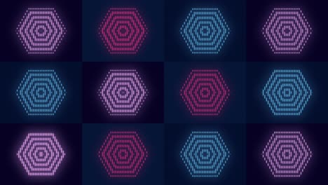 Neon-colorful-hexagon-geometric-pattern