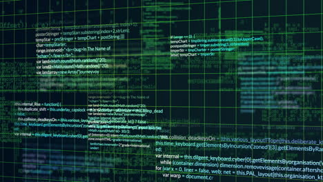 animation of digital data processing over grid
