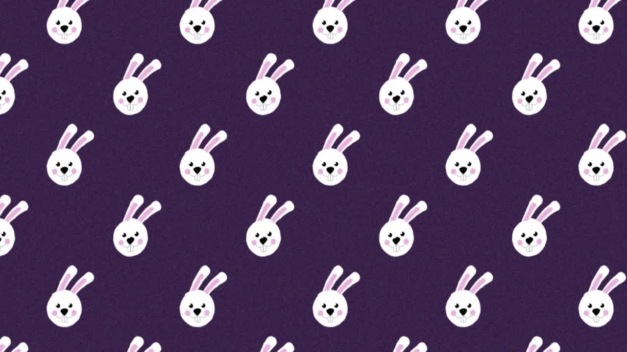 Cute Easter Egg Pattern animation 4k