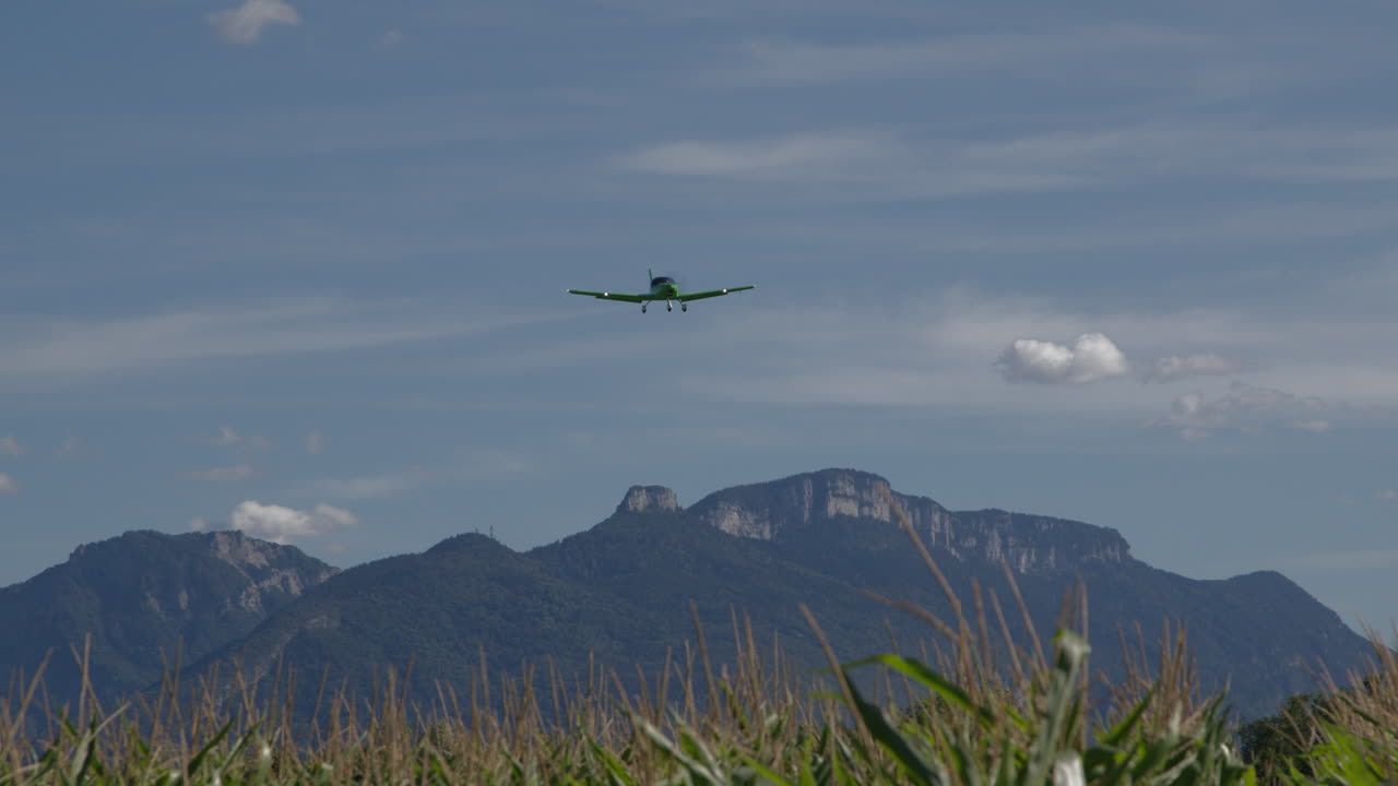 프랑스에서 프로펠러 비행기의 비행 훈련