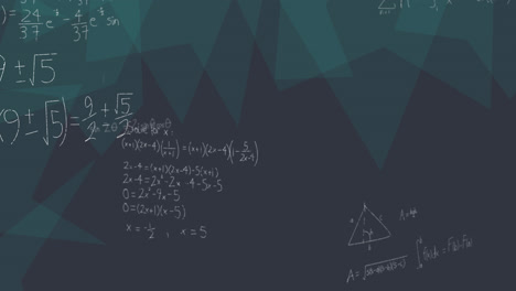 Animation-of-mathematical-equations-on-black-background