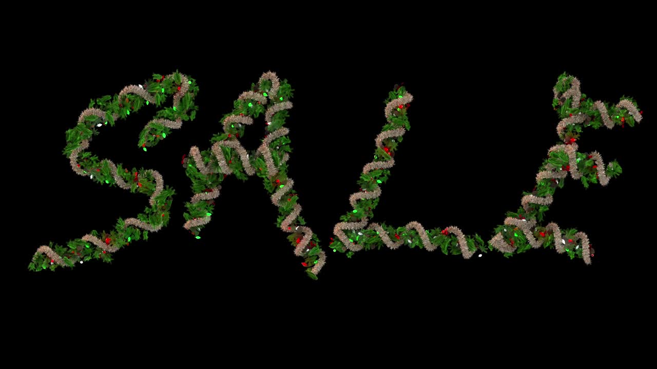 애니메이션 크리스마스 꽃받침 글 문자 판매 단어를 형성