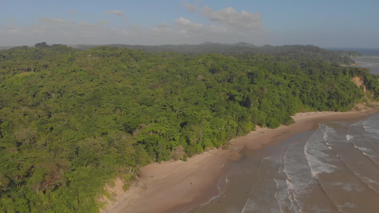 Densely populated jungle leads to a secluded beach on the southern coastline of Trinidad and Tobago