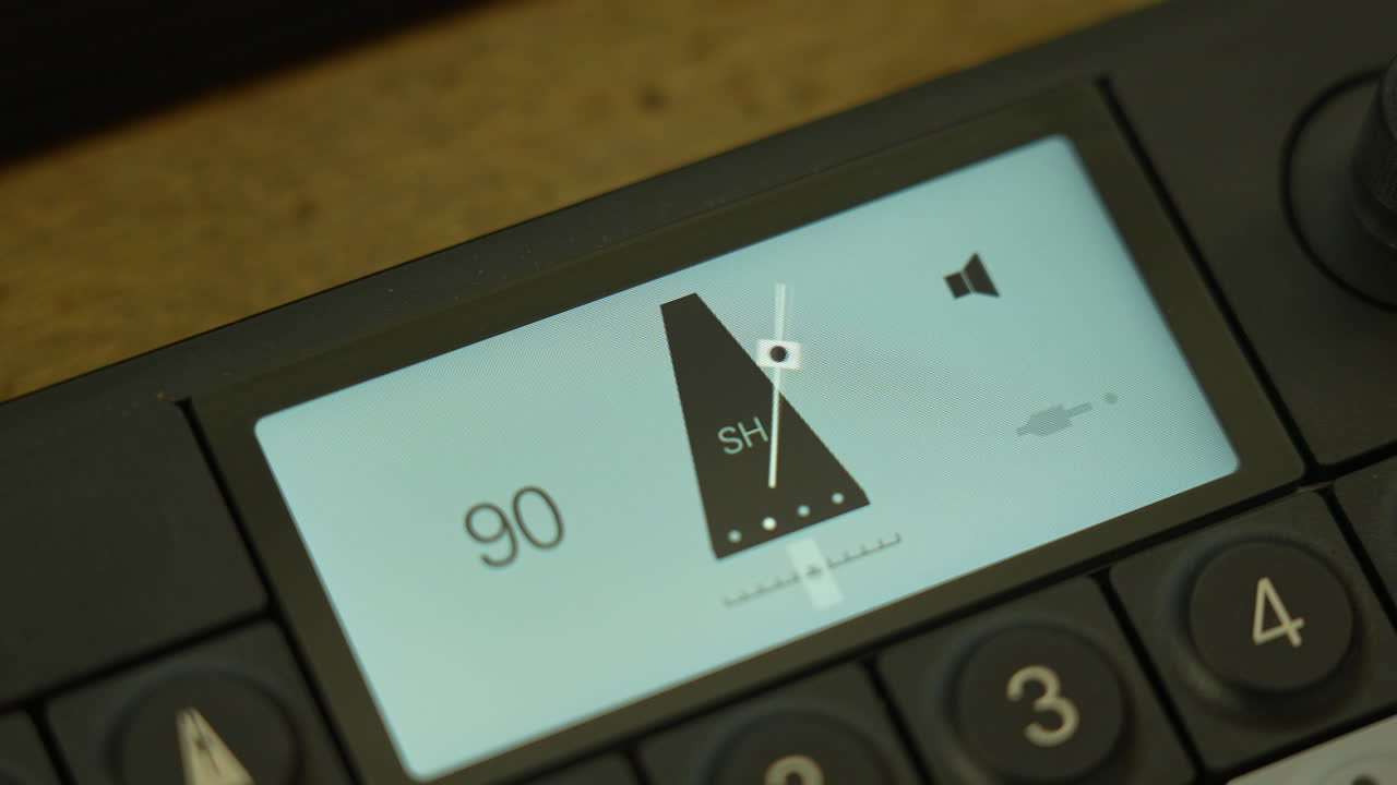 Close-up of Electronic Device Screen Displaying Digital Interface