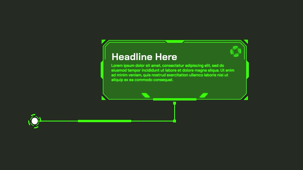 Cyberpunk HUD Headline