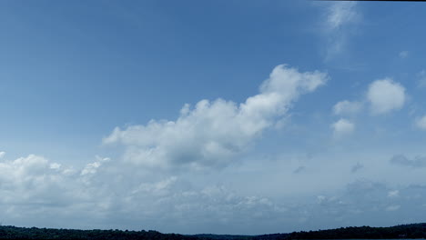 Time-lapse-of-Summer-blue-sky-cloud-gradient-light-white-background