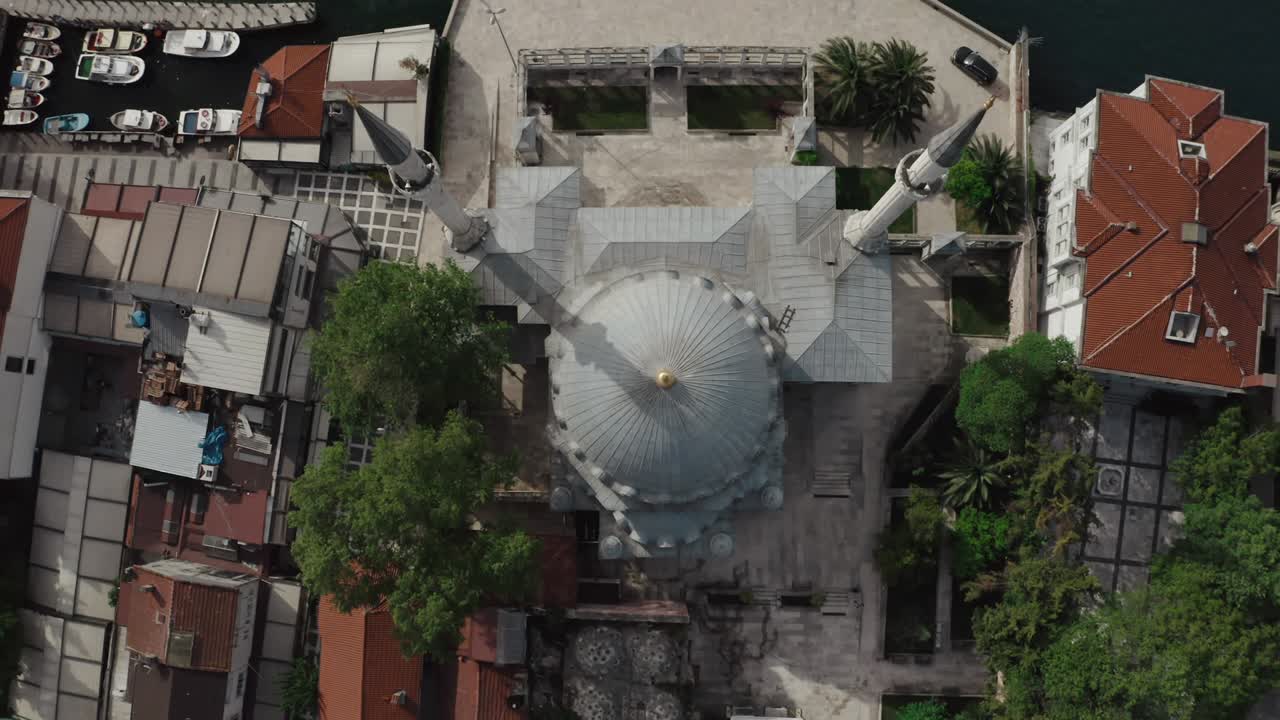 이스탄불의 베일르베이 모스크의 공중 사진