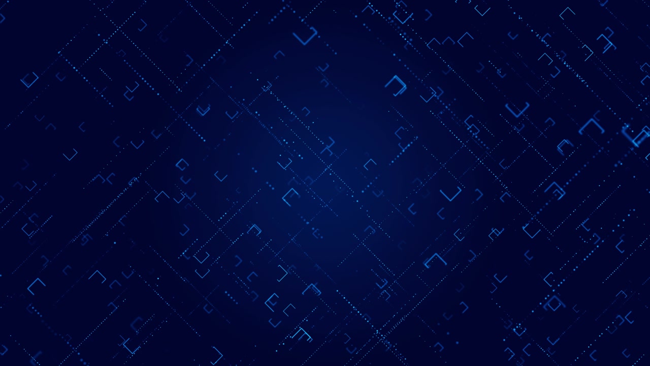 Abstract technology background with moving lines dots network digital data communication digital