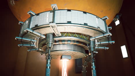 Advanced technology in a futuristic laboratory showcasing energy innovation