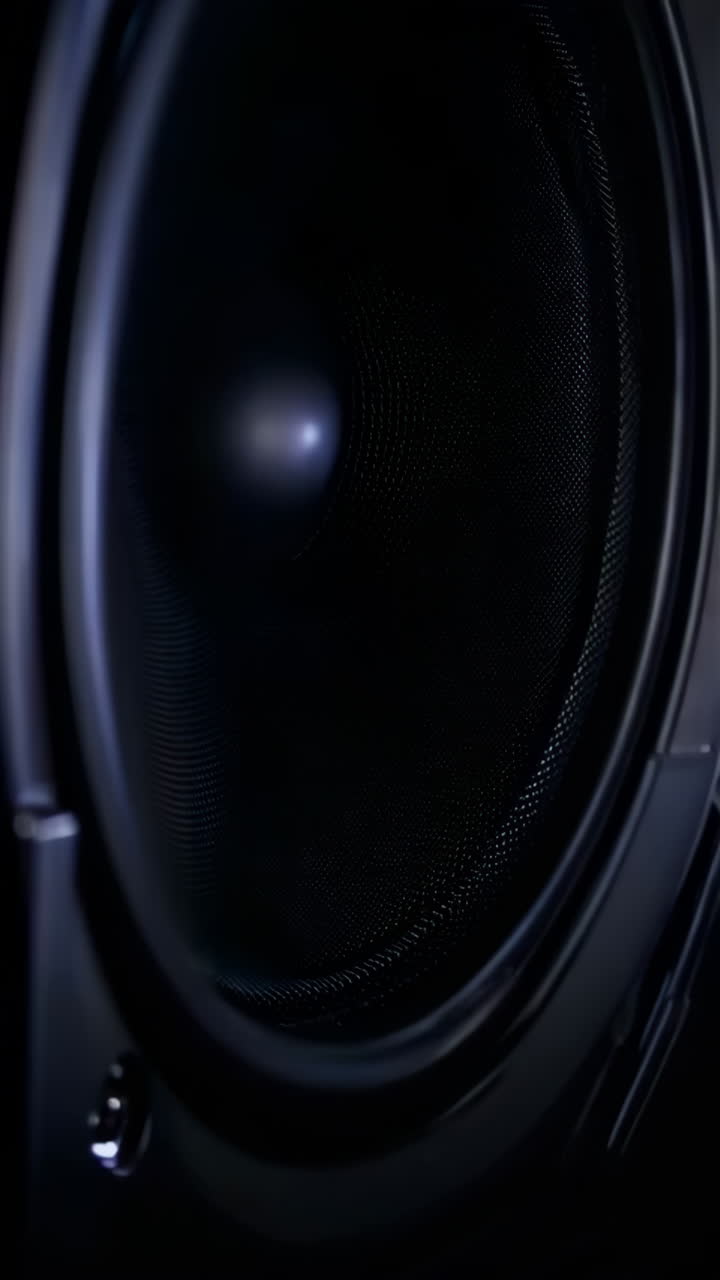 Close-up of a speaker cone