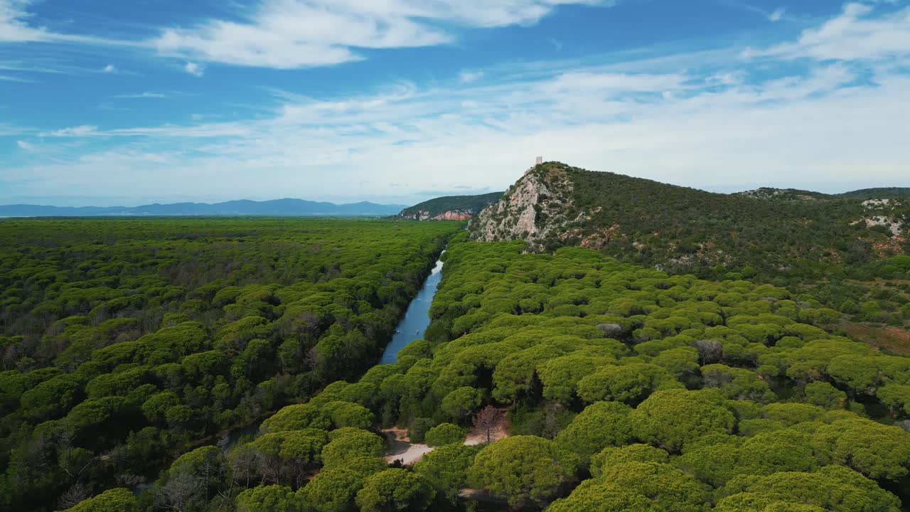 parque nacional maremma en toscana, italia