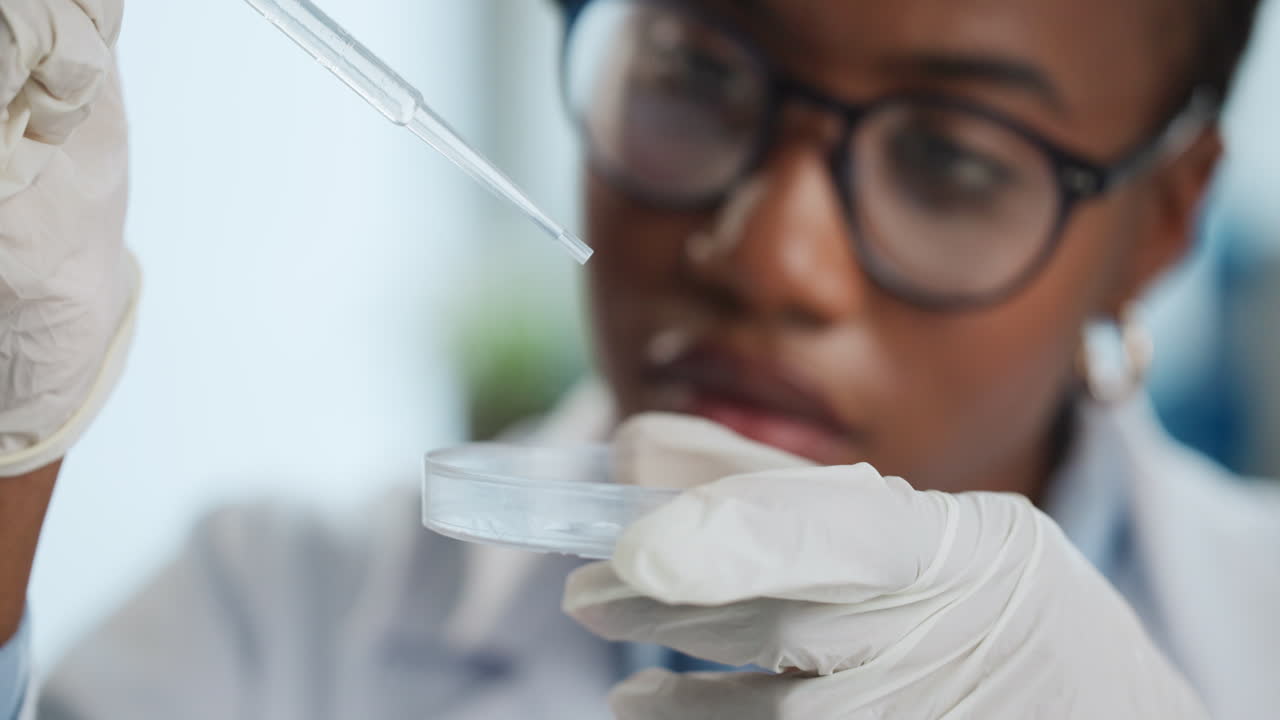 Scientist conducting research in a lab
