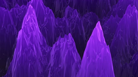 mysterious purple liquid flows down surface