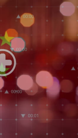 animación de la bandera de china y procesamiento de datos sobre la carretera