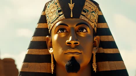 close-up of a pharaoh