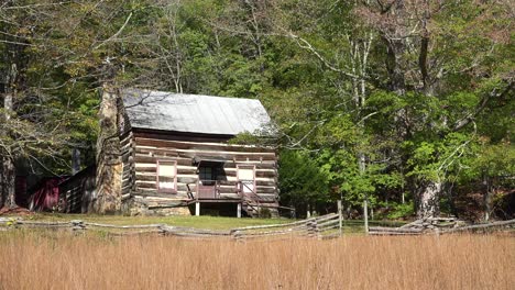 an old pioneer cabin in the hills of appalachia west virginia 1