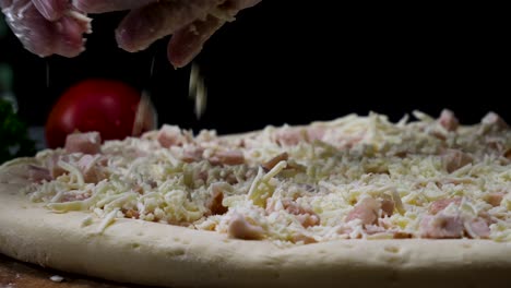 making a chicken pizza