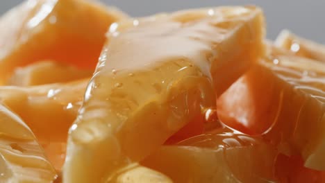 honey-drizzled papaya slices
