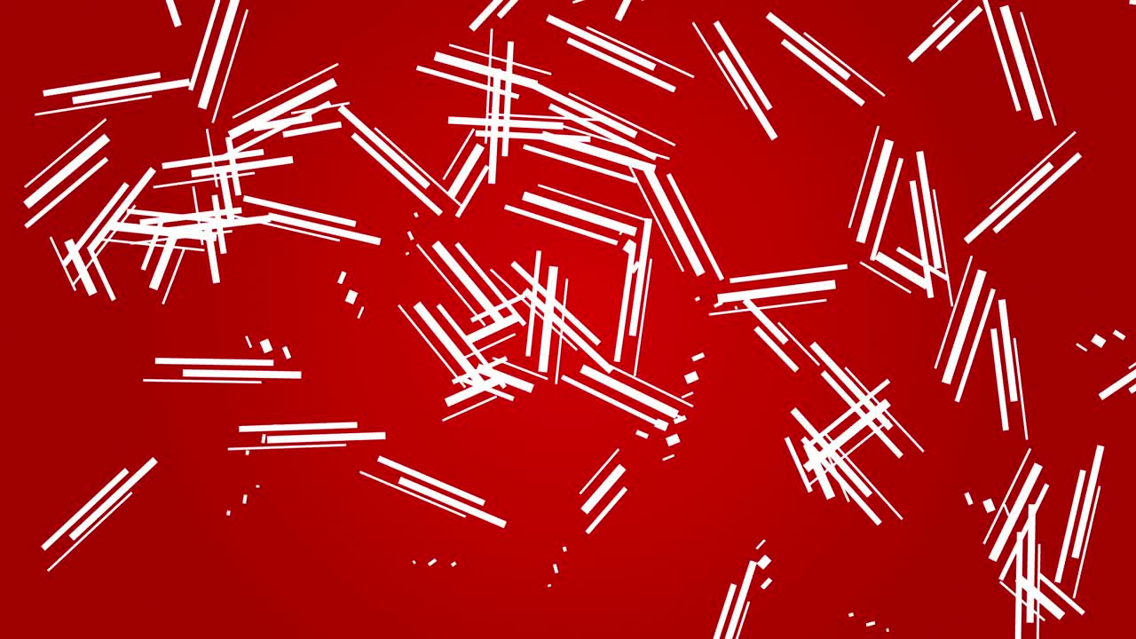 현대적 추상적 스크래치 기하학적 움직임 배경 루프 빨간색