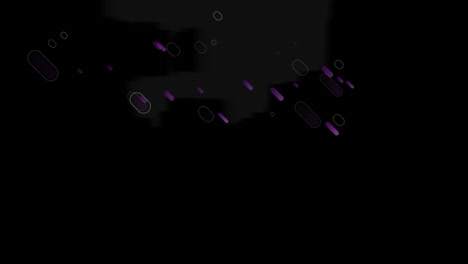 animación de múltiples rastros de luz púrpura que se mueven sobre un fondo negro