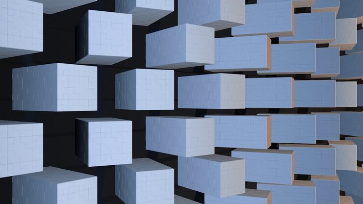 Abstrakt geometrisk kubemønster