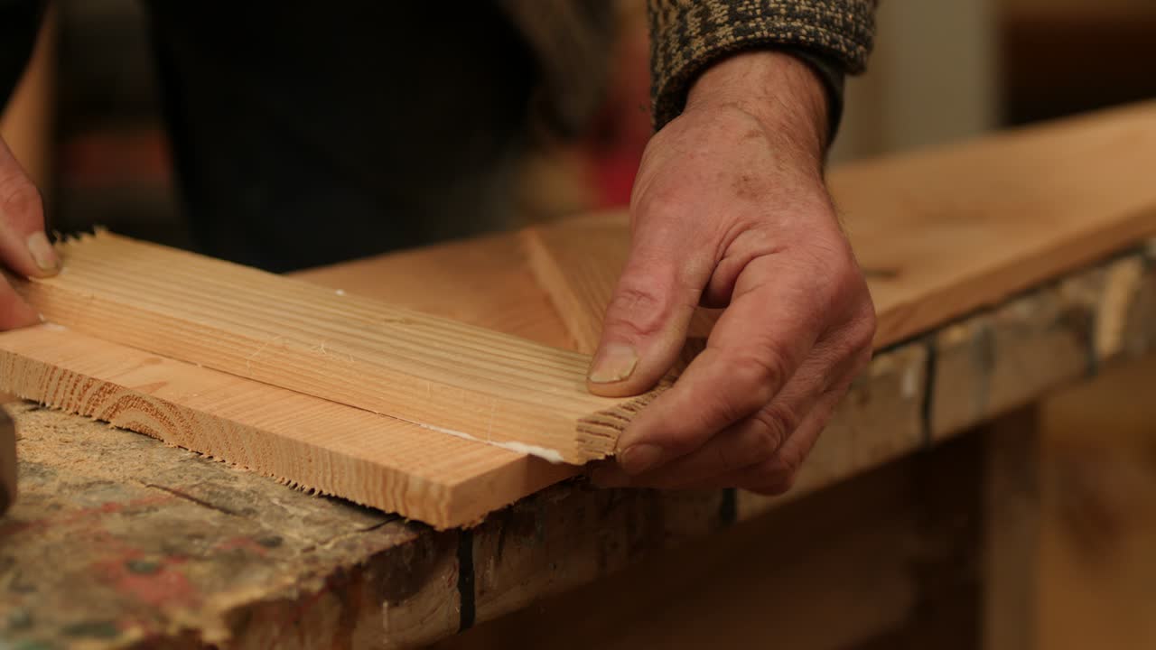 Wood Boat Floorboard Construction, Gluing Douglas Fir Planks