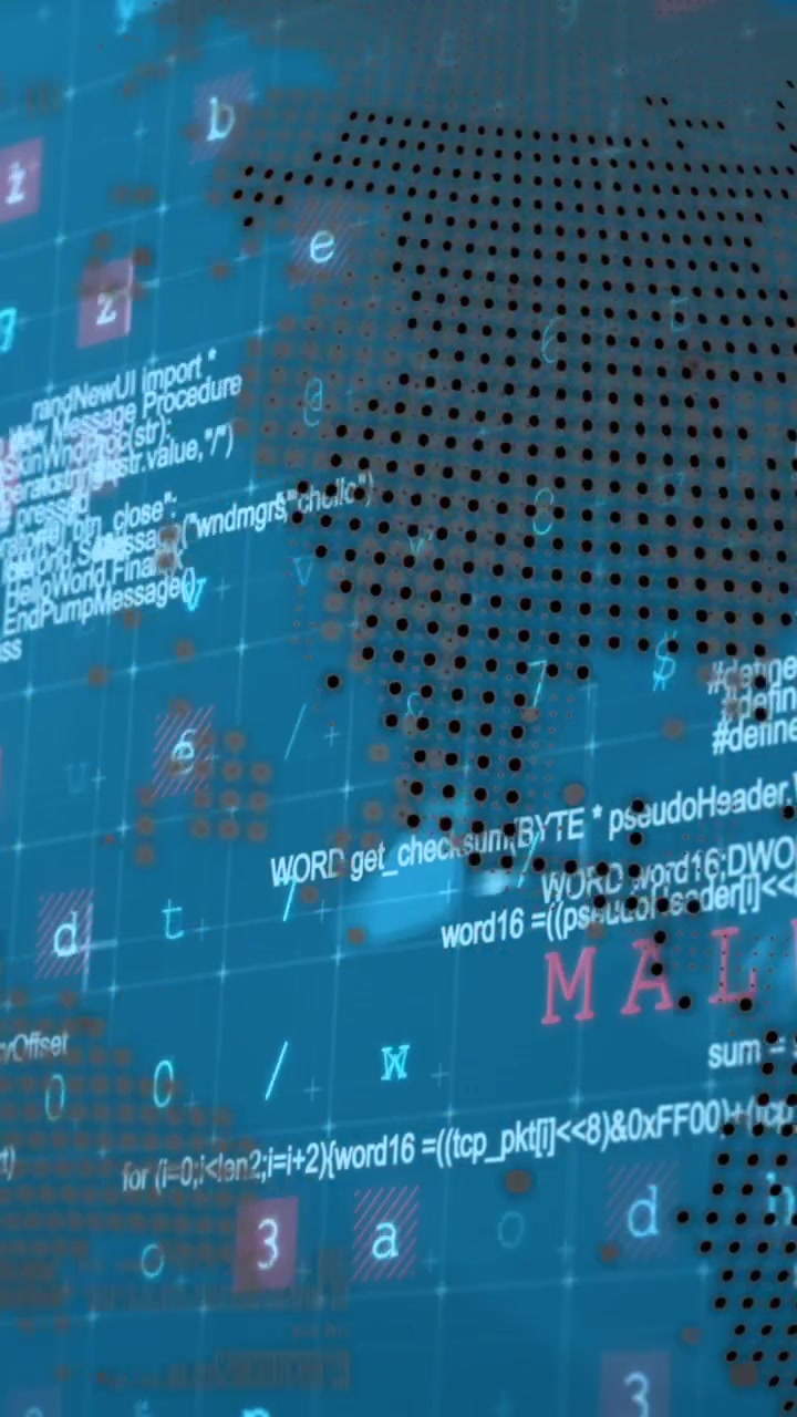 Cyber security data processing over spinning globe against blue background