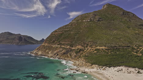 cape town south africa aerial v96 flyover noordhoek beach around chapman's peak capturing views of hout bay, coastal drive and rugged mountain landscape - shot with mavic 3 pro cine - jan 11th 2024