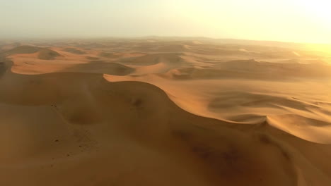 above the shifting sands of the namibian desert