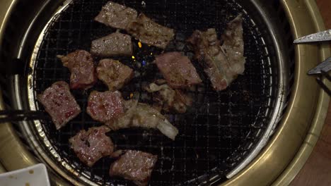 barbecue grill cooking beef yakiniku, grill food japanese style