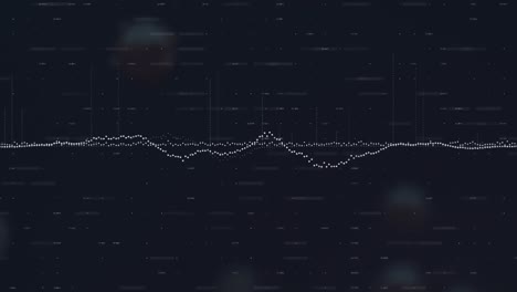 animation of data processing over virus cells
