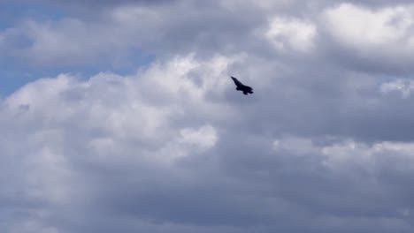 El-Jet-De-Exhibición-Aérea-Hace-Un-Vuelo-Ultra-Lento.