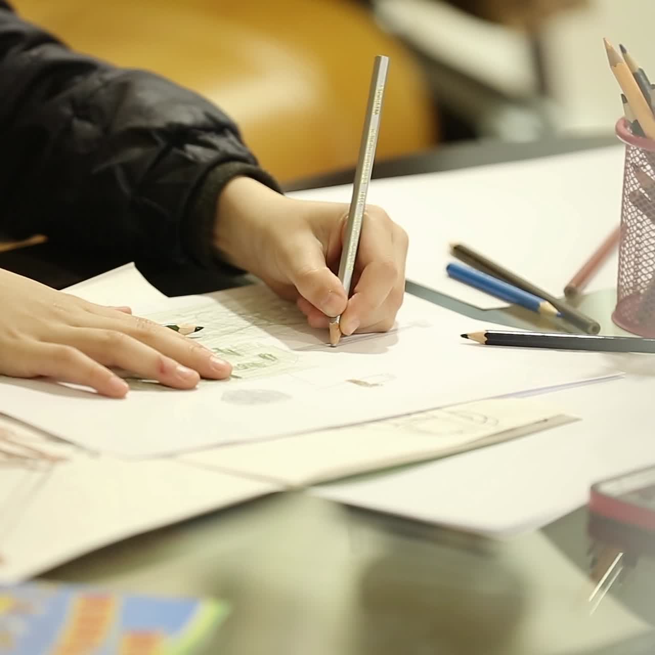 Children Paint Pencils
