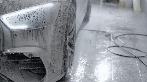 car detailing with foam cannon