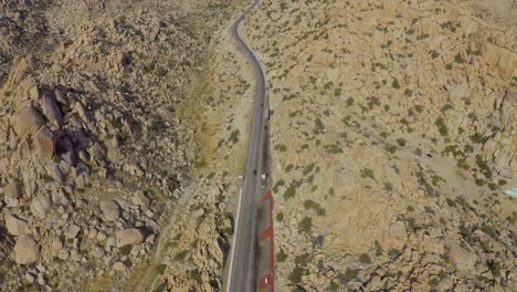 Aerial-View-of-the-Rumorosa-Road-in-Mexicali-Mexico-on-a-Sunny-Day