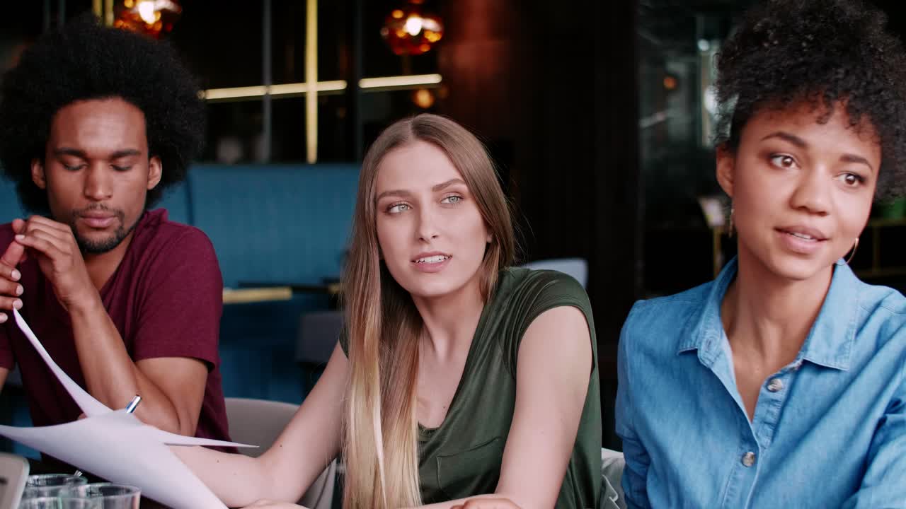 Busy day at the modern office