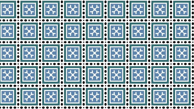 Vintage geometric pattern with dynamic tiles in a warm color palette