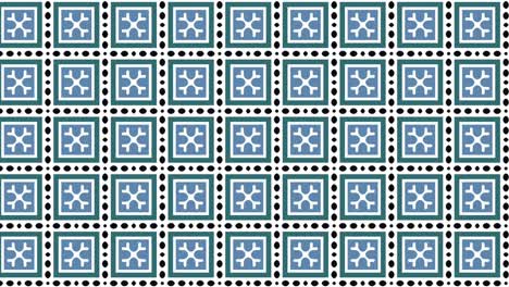 patrón geométrico antiguo con mosaicos dinámicos en una paleta de colores cálidos