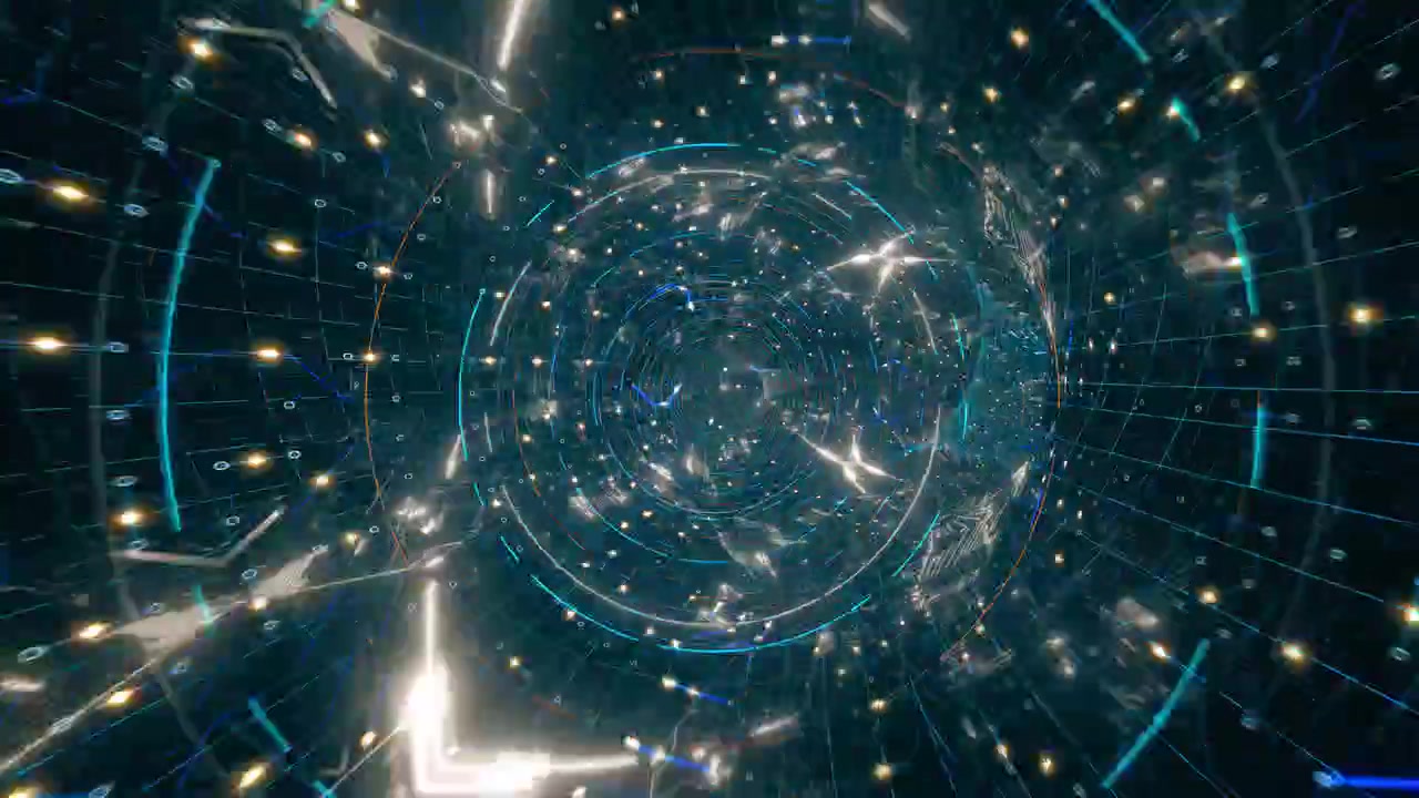 Digital Data Tunnel Fly Through