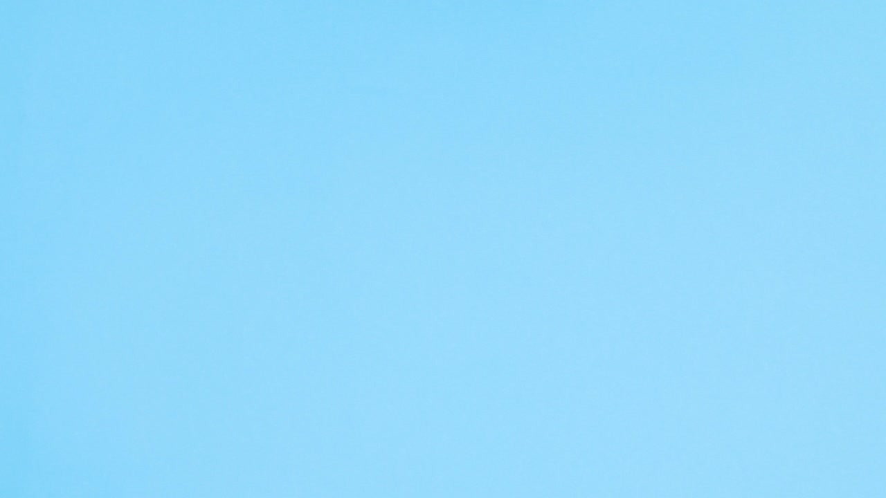 Yellow and two white frames appear on blue theme. Stop motion