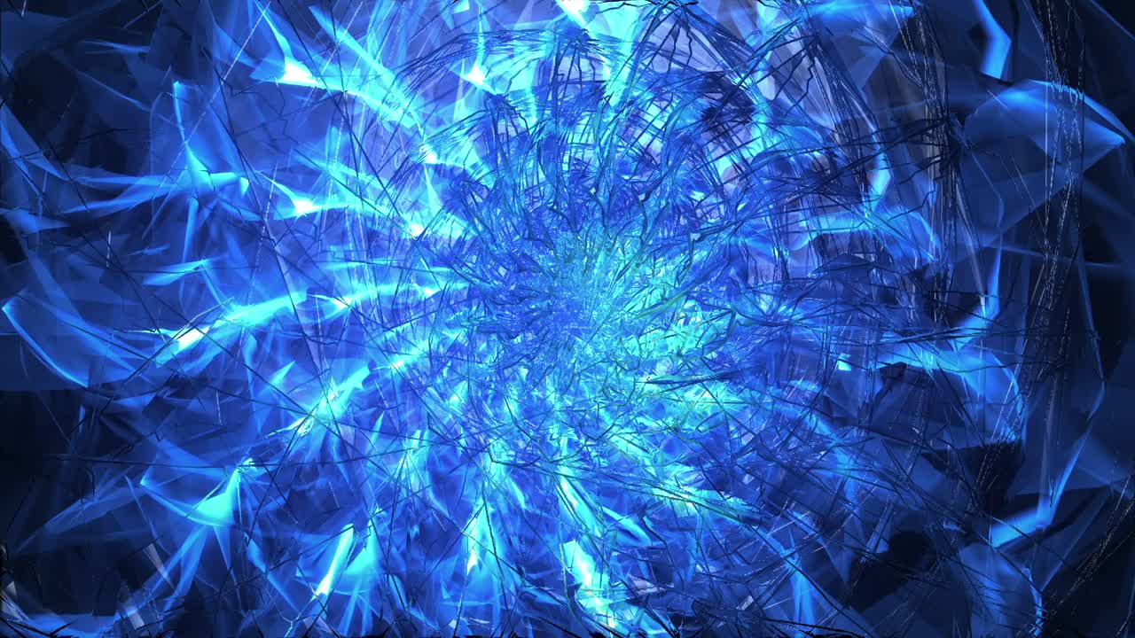 diseño fractal azul abstracto